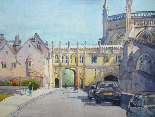 Chain Gate Wells - Watercolour painting by John Hunt